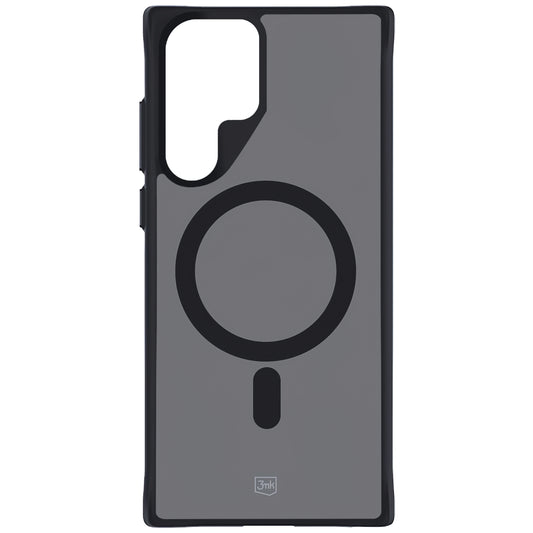 MagSafe Tasche für Samsung Galaxy S22 Ultra 5G S908, 3MK, Smoke MagCase, Schwarz