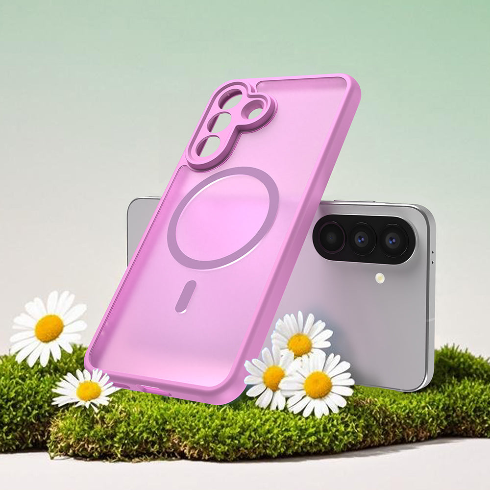 MagSafe-Hülle für Samsung Galaxy A27 5G, Techsuit, HaloFrost II, Rosa