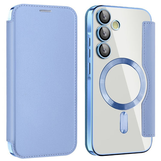 MagSafe-Hülle für Samsung Galaxy A55 5G A556, Techsuit, SmartMag Book, Blau