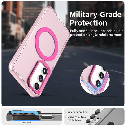 MagSafe-Hülle für Samsung Galaxy S23+ S916, Techsuit, CandyCase, Rosa