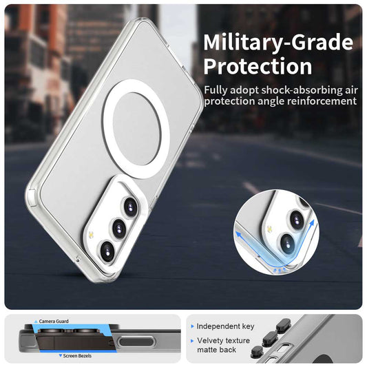 MagSafe-Hülle für Samsung Galaxy S23 S911, Techsuit, CandyCase, Weiß