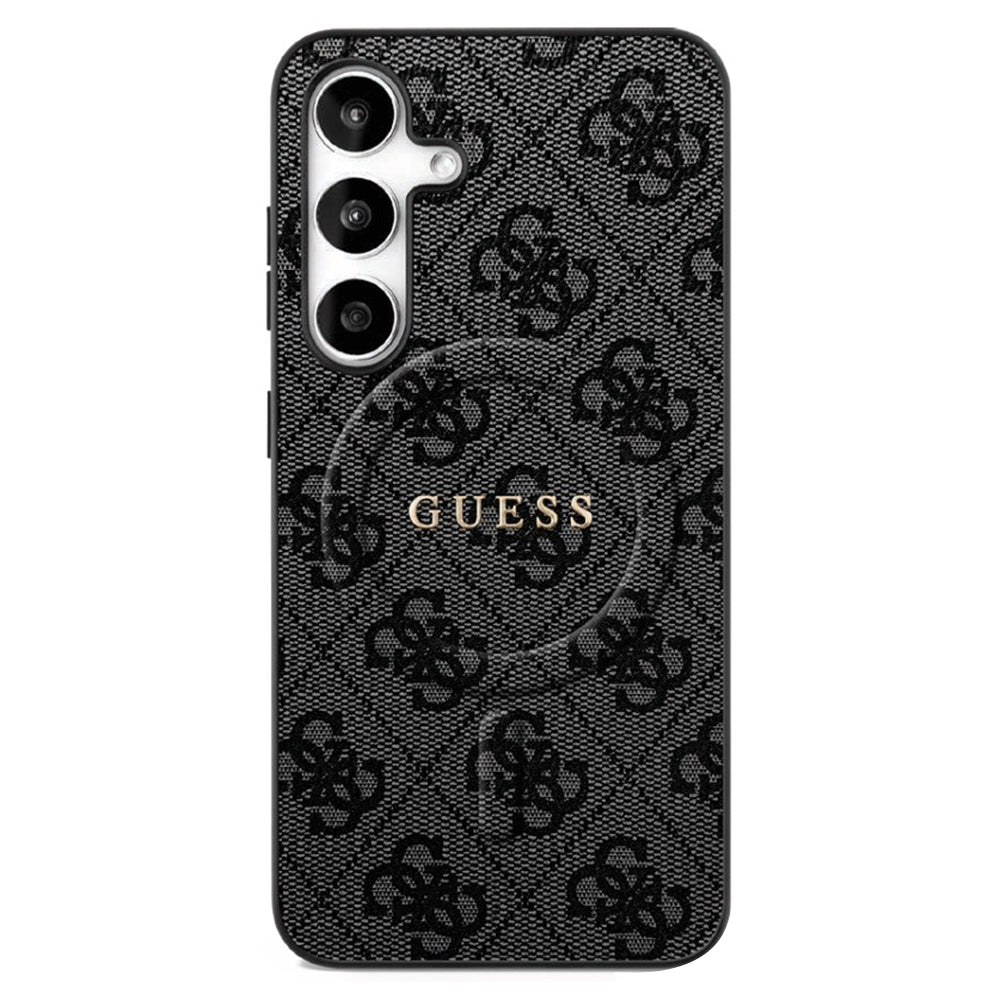 MagSafe Hülle für Samsung Galaxy S25 FE, Guess, 4G Ring Classic Logo, Schwarz