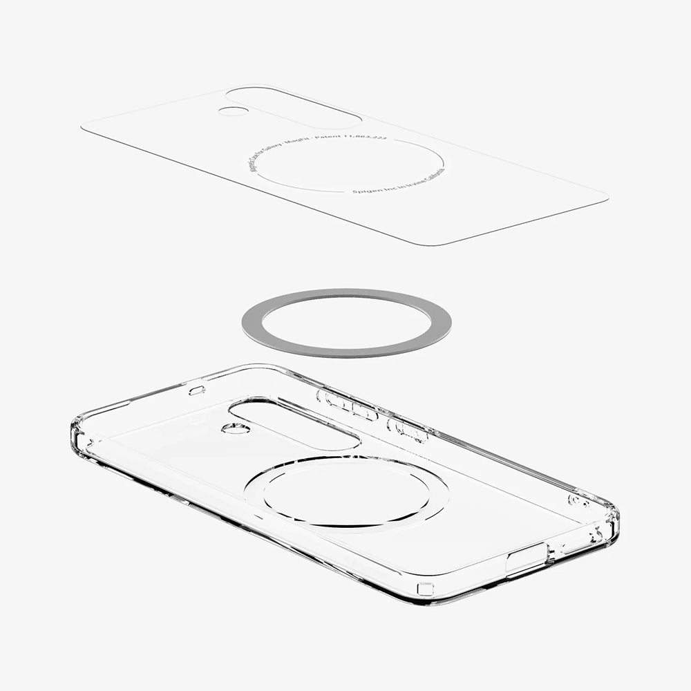 MagSafe Hülle für Samsung Galaxy S25+ S936, Spigen, Ultra Hybrid, Weiß ACS08981