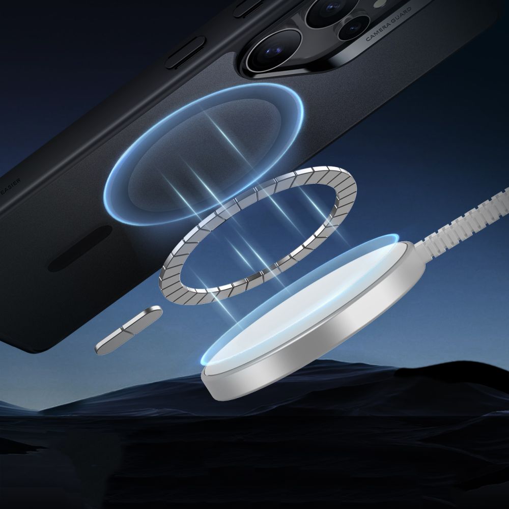 MagSafe Hülle für Samsung Galaxy S25 Ultra S938, ESR, Classic Hybrid, Satinschwarz