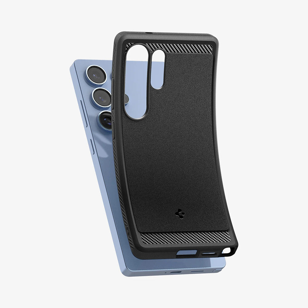 MagSafe Hülle für Samsung Galaxy S25 Ultra S938, Spigen, Rugged Armor, Mattschwarz ACS08951