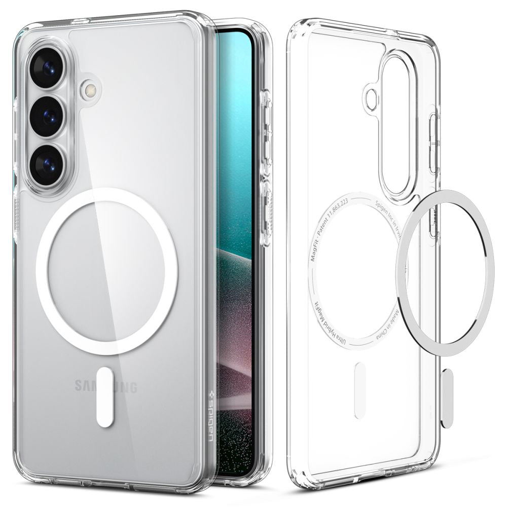 MagSafe Case for Samsung Galaxy S26 Plus S947, Spigen, Ultra Hybrid, Transparent White ACS10709