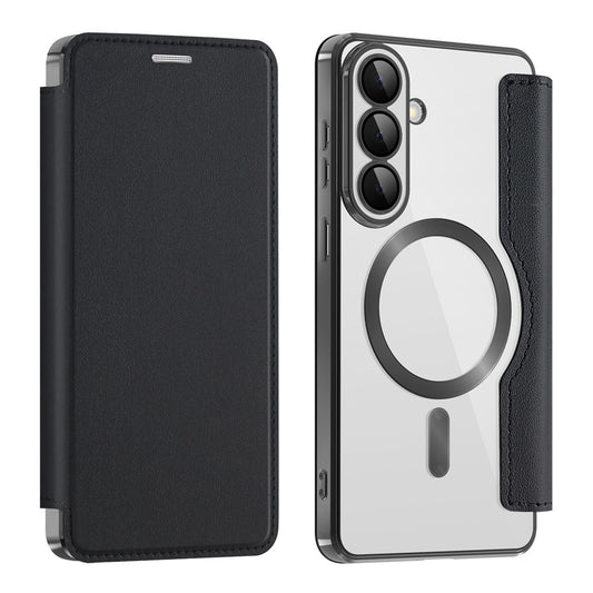 MagSafe Case for Samsung Galaxy S26 Plus, Techsuit, SmartMag Book, Black