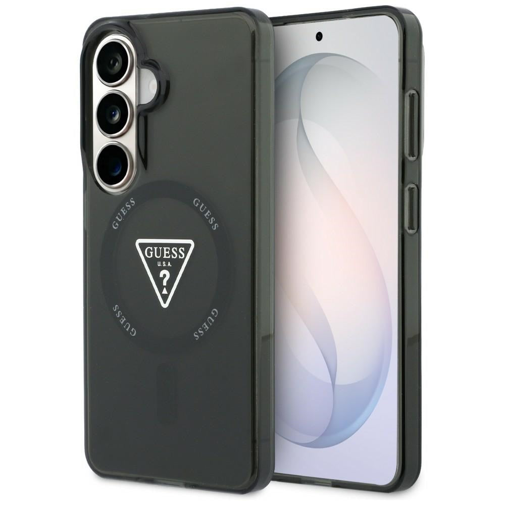 MagSafe Hülle für Samsung Galaxy S26 S942, Guess, IML Gradient Triangle Logo, Schwarz