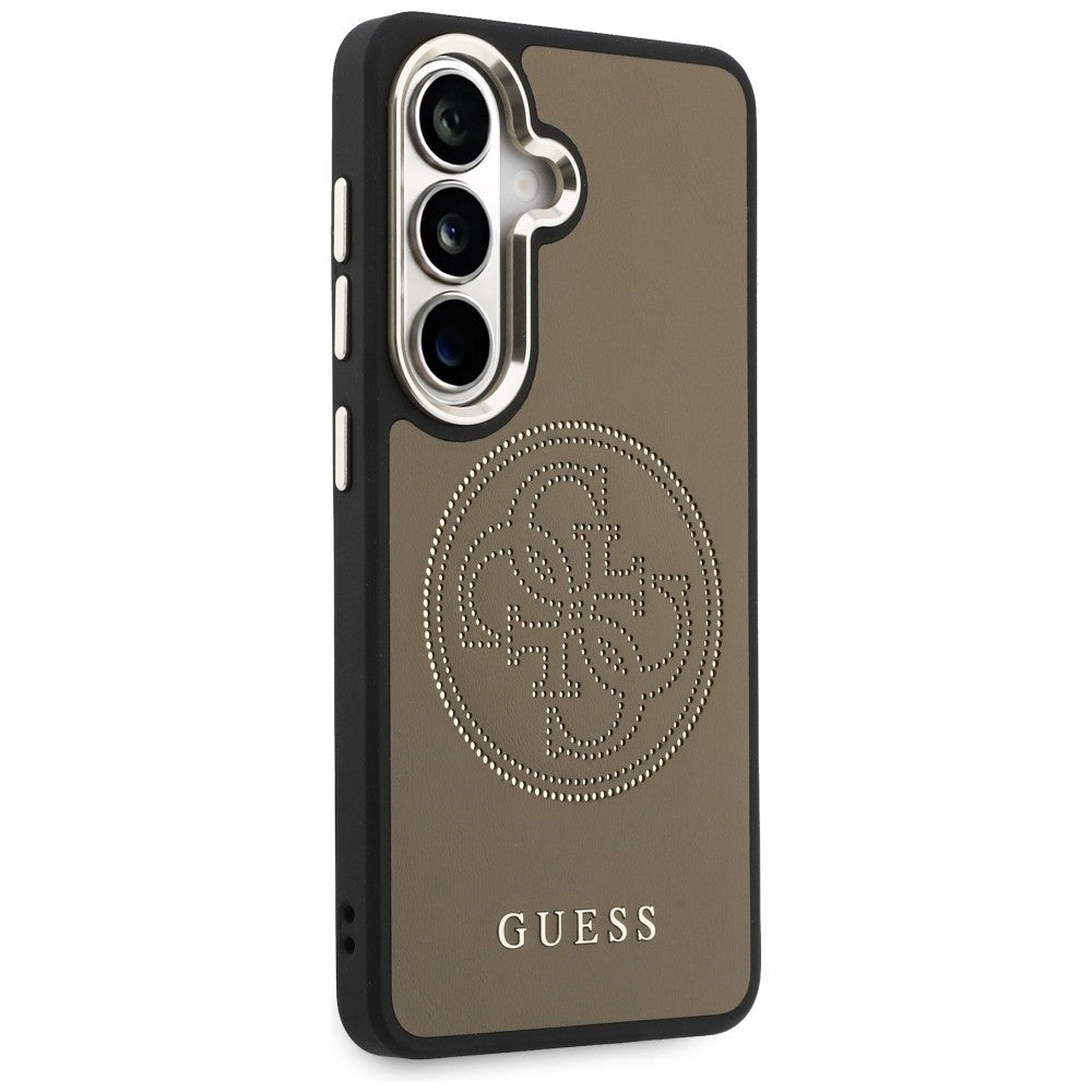 MagSafe Hülle für Samsung Galaxy S26 S942, Guess, Perforated Logo, Braun