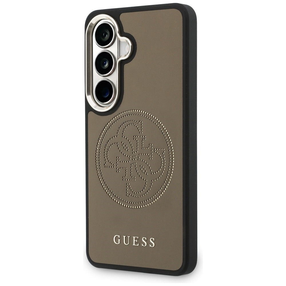 MagSafe Hülle für Samsung Galaxy S26 S942, Guess, Perforated Logo, Braun