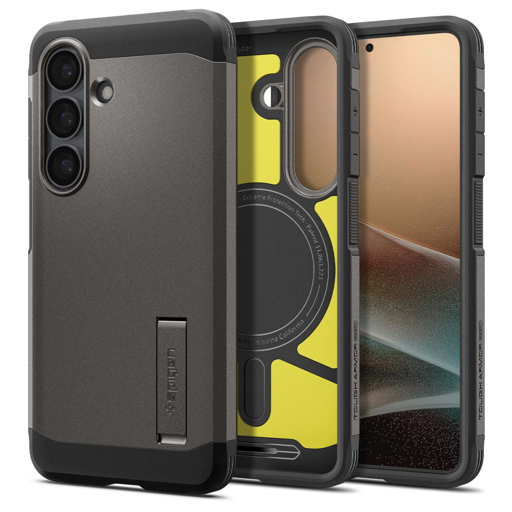 MagSafe Case for Samsung Galaxy S26 S942, Spigen, Tough Armor, Gray ACS10739