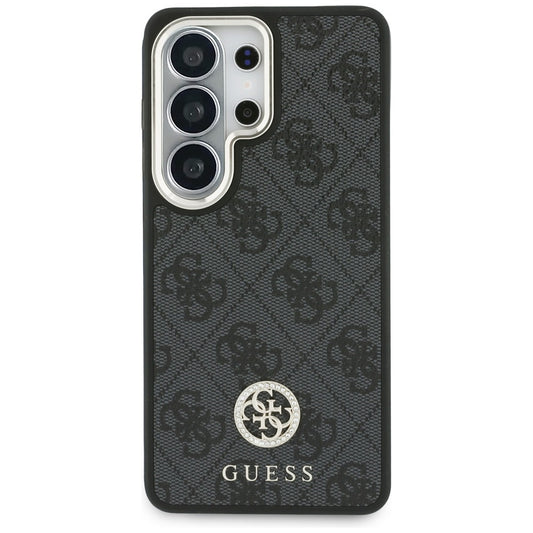 MagSafe Hülle für Samsung Galaxy S26 Ultra S948, GUESS, 4G Big Rhinestone Triangle Strap, Schwarz