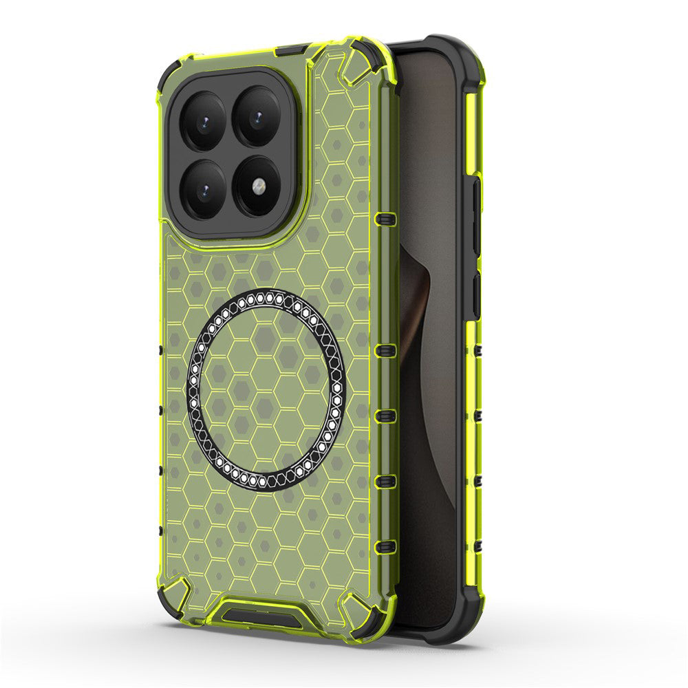 MagSafe Hülle für Xiaomi 15T, Techsuit, HoneyComb Shield, Grün