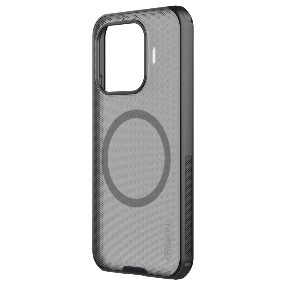 MagSafe Case for Xiaomi 17T, Nillkin, Super Shield Pro, Black Satin Transparent
