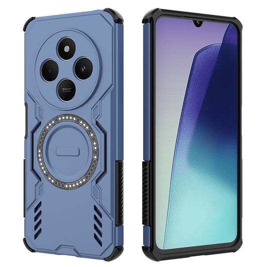 MagSafe-Hülle für Xiaomi Poco C75 / Redmi 14C, Techsuit, ArmorMag, Blau