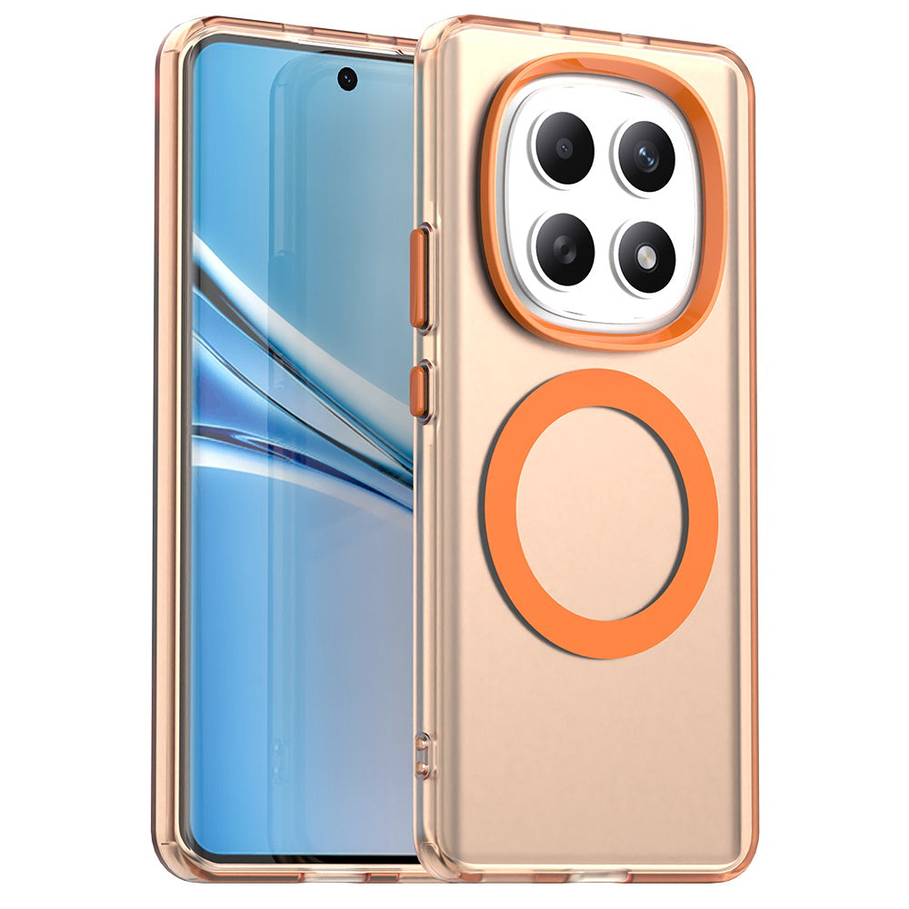 MagSafe Hülle für Xiaomi Poco M8 / Redmi Note 15 5G / Note 15 4G, Techsuit, CandyCase, Orange