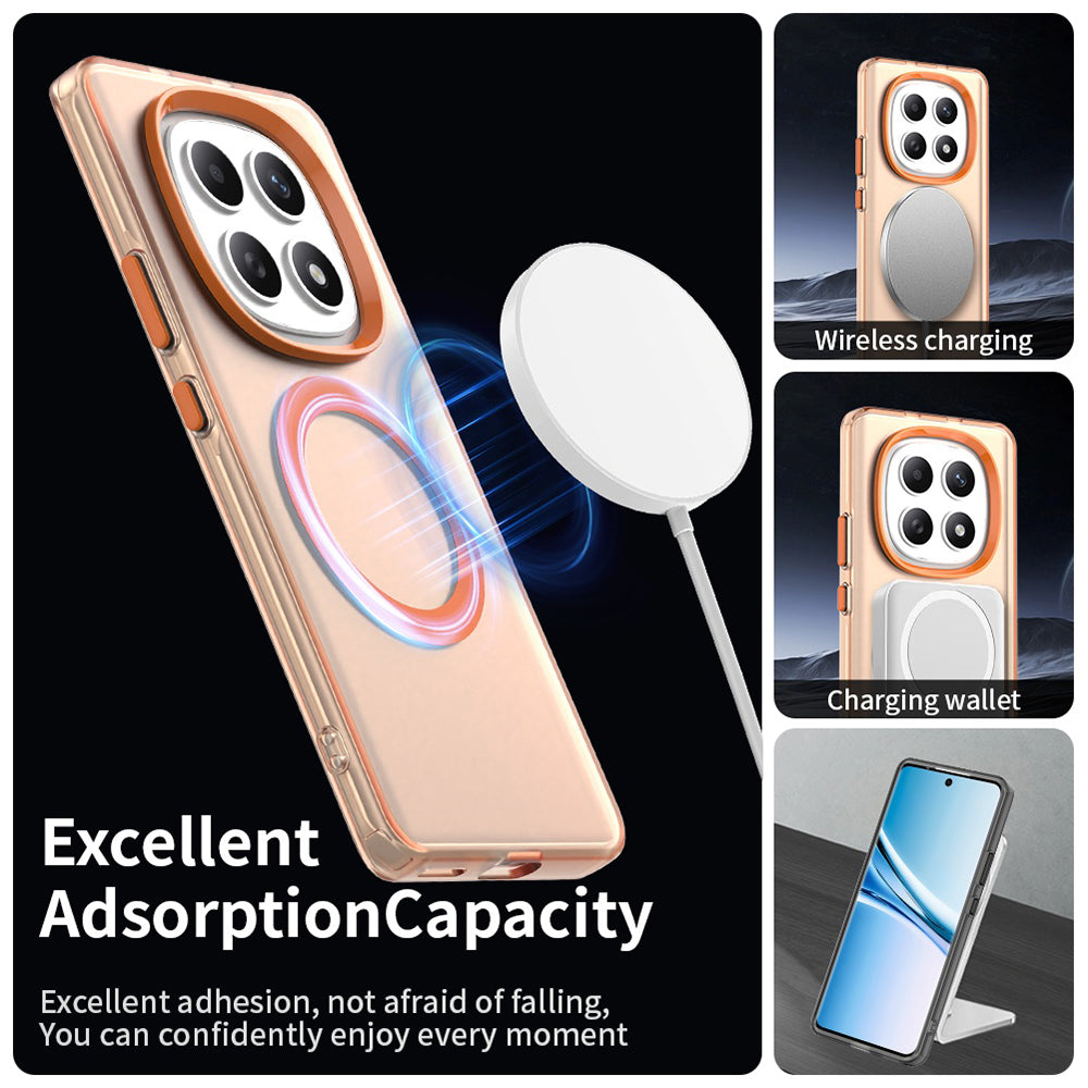 MagSafe Hülle für Xiaomi Poco M8 / Redmi Note 15 5G / Note 15 4G, Techsuit, CandyCase, Orange