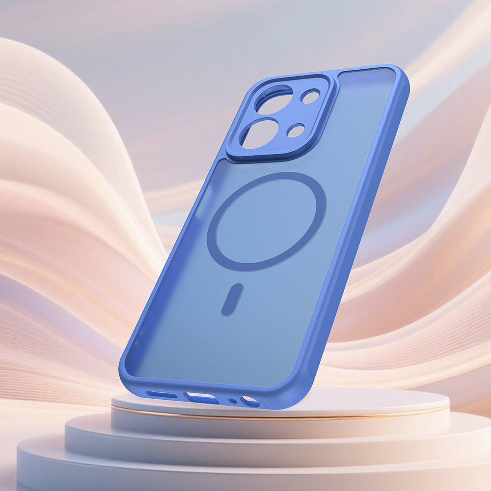 MagSafe Hülle für Xiaomi Redmi 15C 5G / 15C 4G, Techsuit, HaloFrost II, Blau
