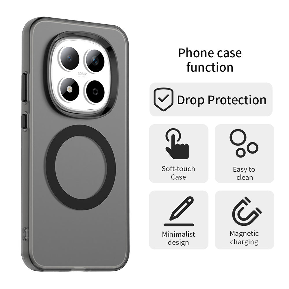 MagSafe Hülle für Xiaomi Redmi Note 15 Pro 5G, Techsuit, CandyCase, Schwarz