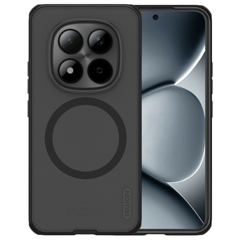 MagSafe Case for Xiaomi Redmi Note 15 Pro+ 5G, Nillkin, Super Shield Pro, Black Satin Transparent