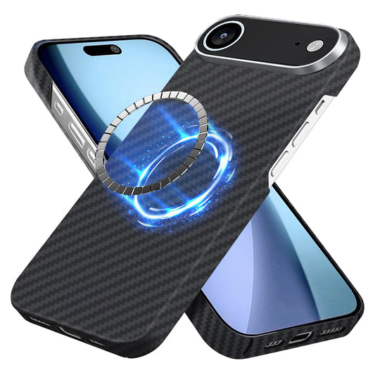 MagSafe Hülle für Apple iPhone 17 Air, Techsuit, Aramidfasern, Schwarz
