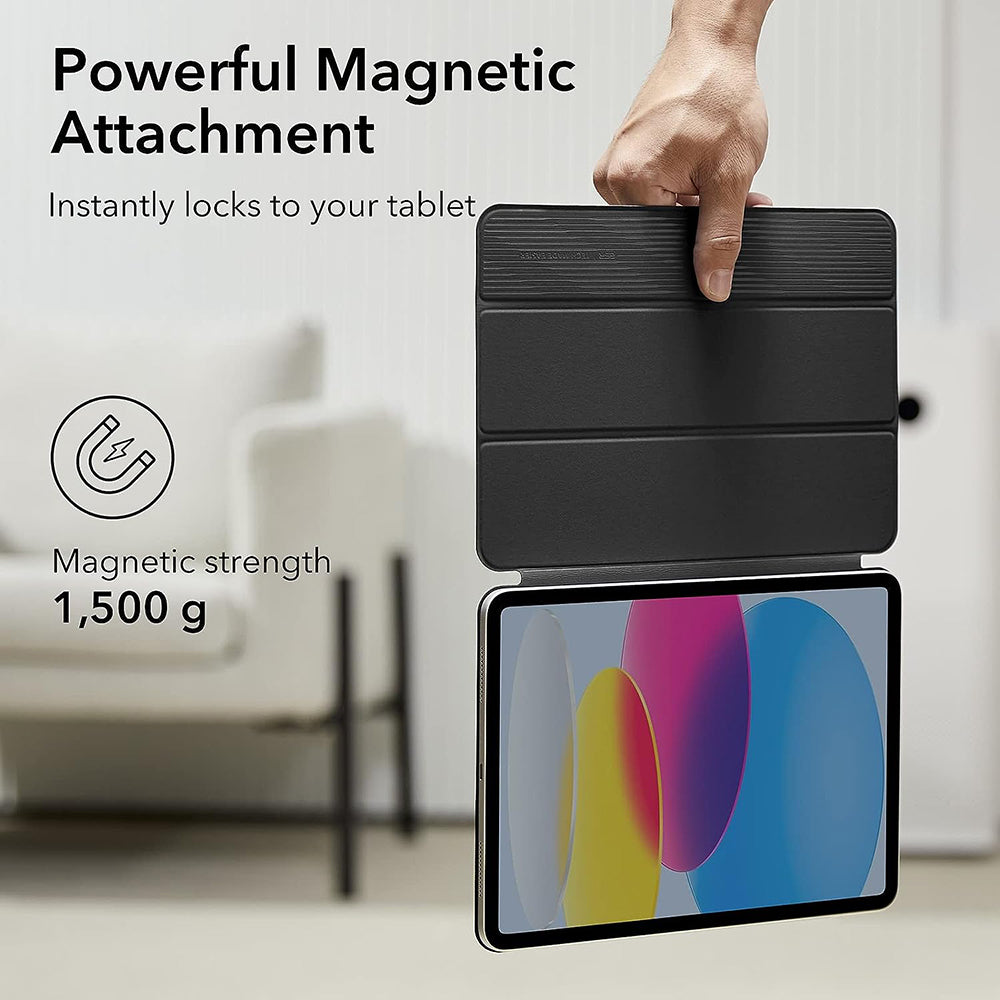 Hülle für Apple iPad (2025) / (2022), ESR, Rebound, Schwarz