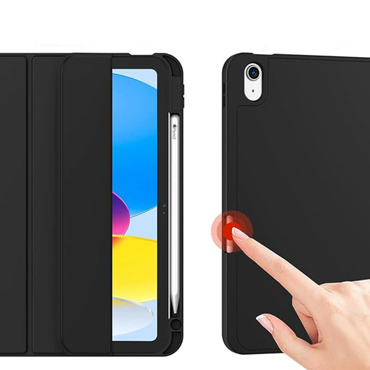 Hülle für Apple iPad (2025) / (2022), Techsuit, Flex Trifold, Grau