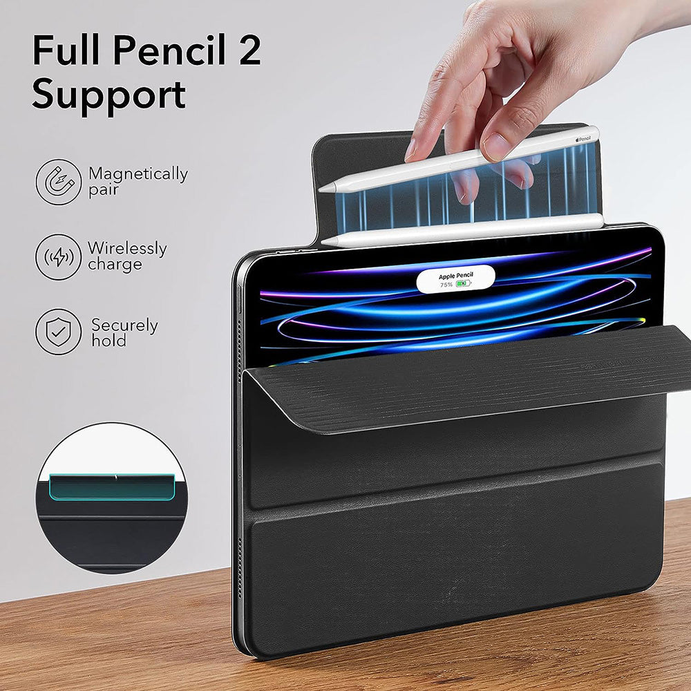 Hülle für Apple iPad Pro 11 (2022) / Pro 11 (2021) / Pro 11 (2020) / Pro 11 (2018), ESR, Rebound, Schwarz