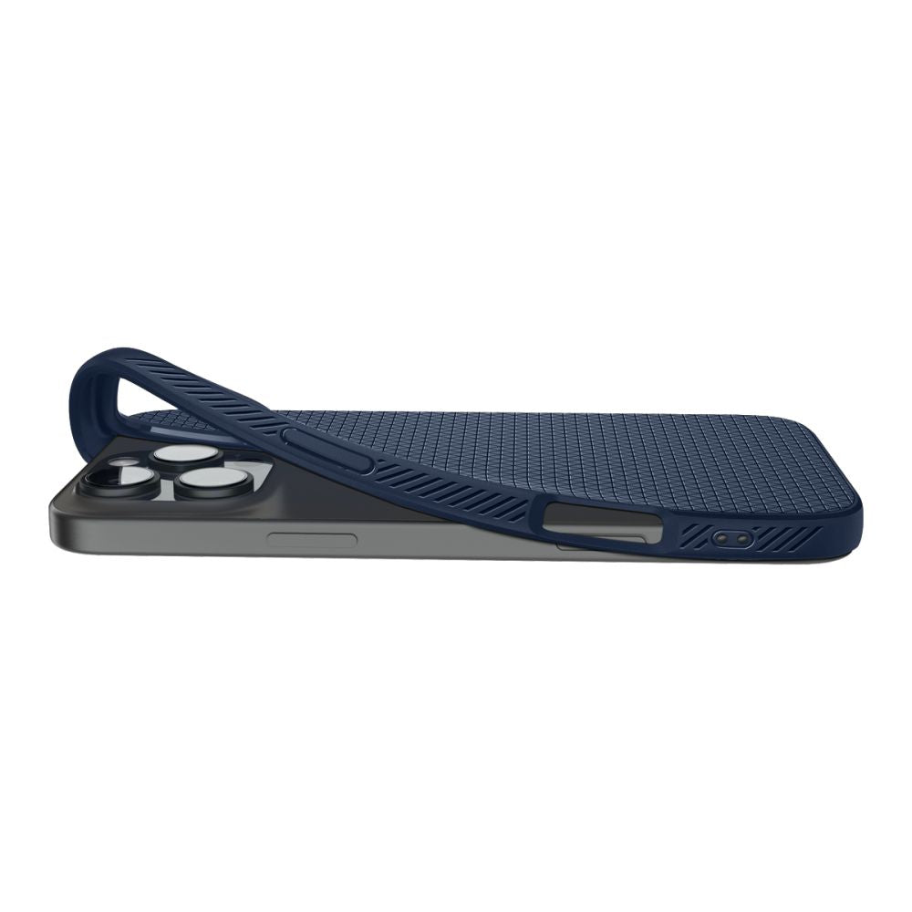 Tasche für Apple iPhone 16 Pro, Spigen, Liquid Air, Blau ACS08118
