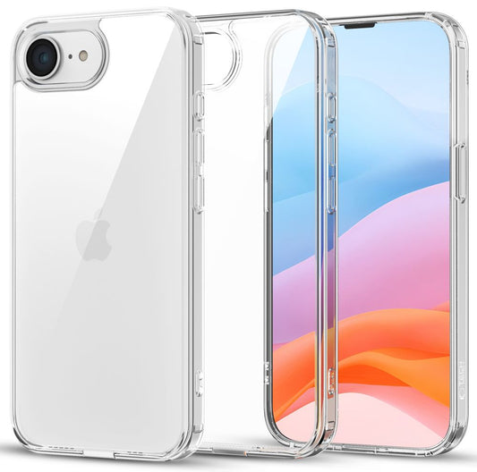 Hülle für Apple iPhone 16e, Tech-Protect, Flexair Hybrid, Transparent
