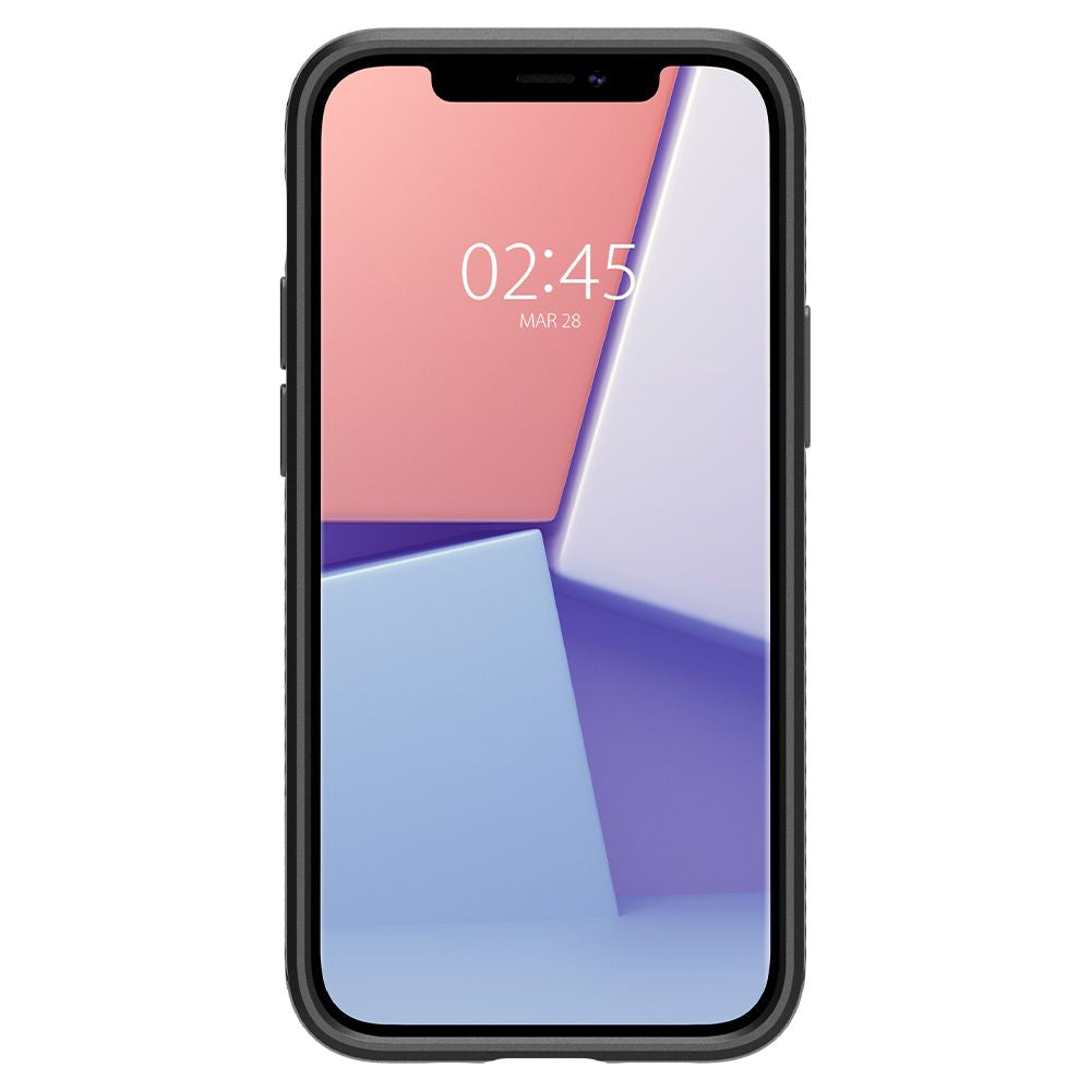 Hülle für Apple iPhone 12 / 12 Pro, Spigen, Liquid Air, Schwarz
