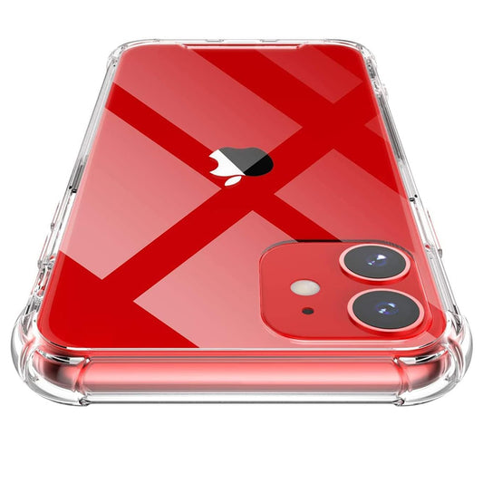 Hülle für Apple iPhone 12, Techsuit, stoßfest klar, transparent