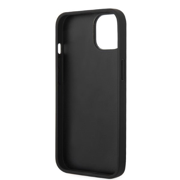 Hülle für Apple iPhone 14 Plus, Karl Lagerfeld, Glitter Choupette Patch, Silbern