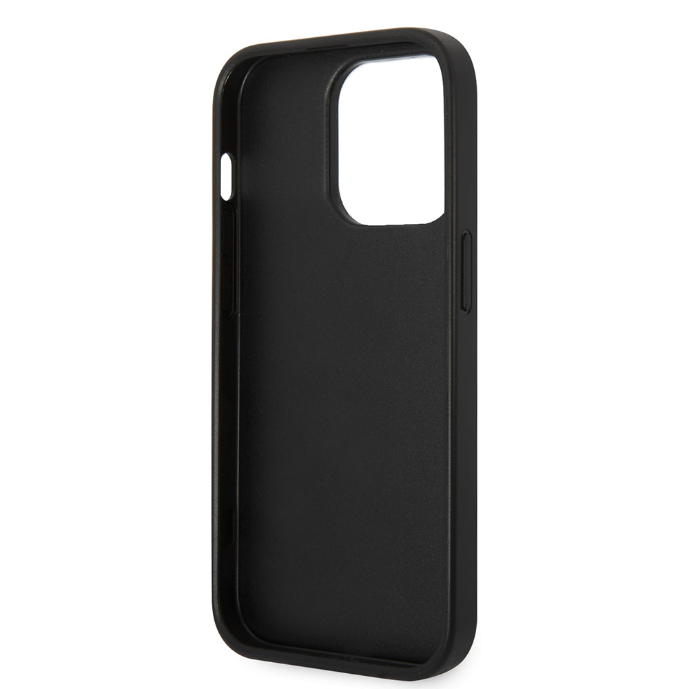 Case for Apple iPhone 14 Pro, Karl Lagerfeld, Saffiano Karl's Head, Black