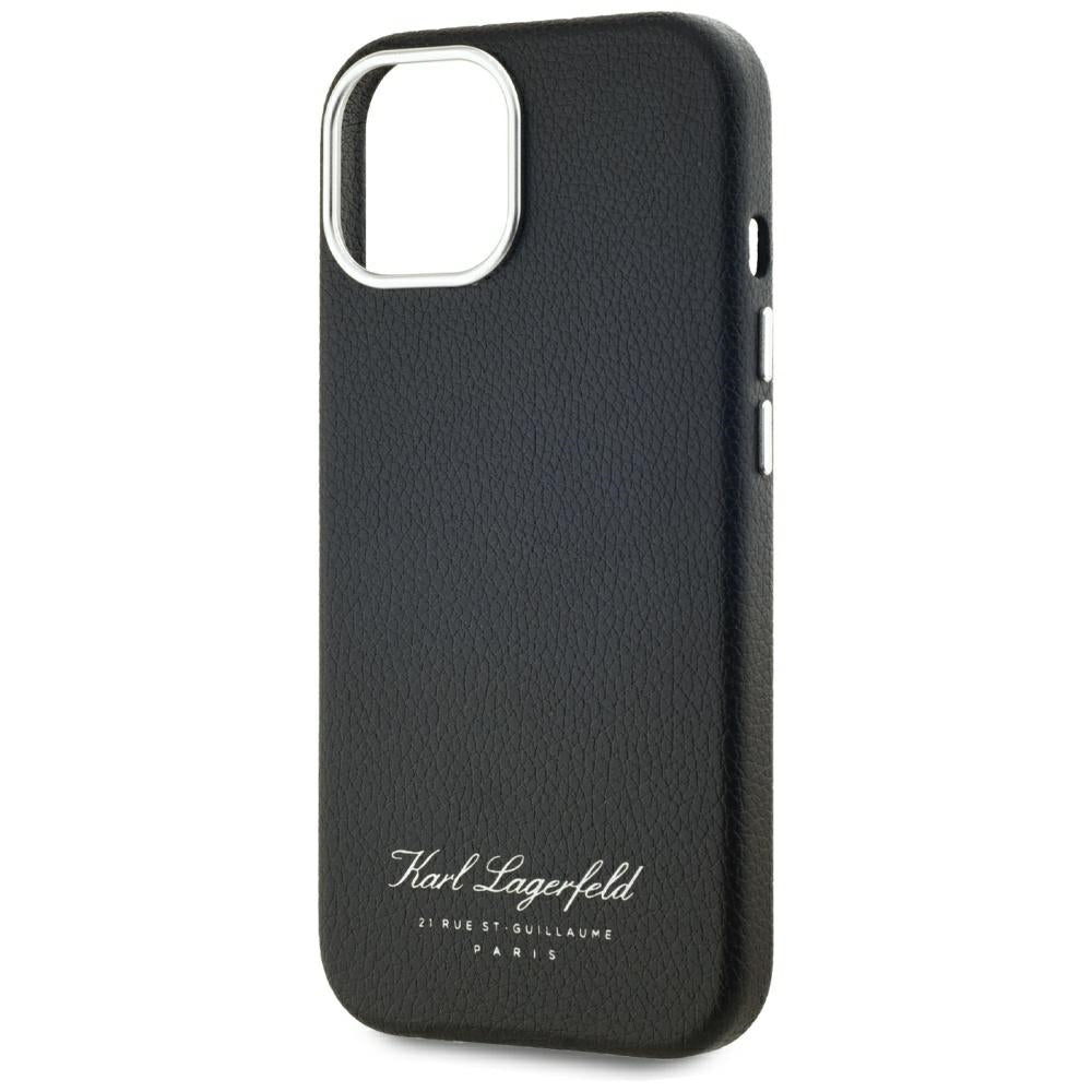 Hülle für Apple iPhone 15, Karl Lagerfeld, RSG, Schwarz
