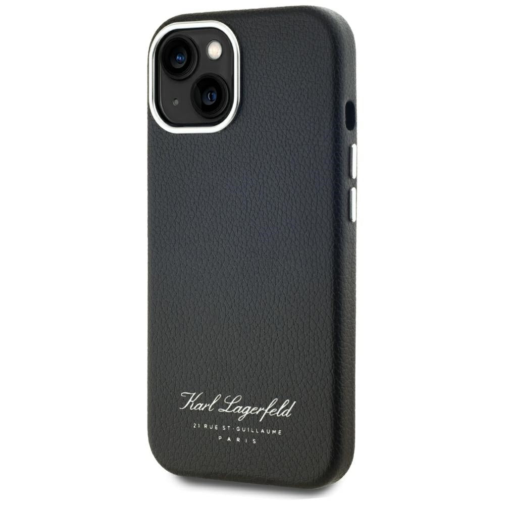 Hülle für Apple iPhone 15, Karl Lagerfeld, RSG, Schwarz
