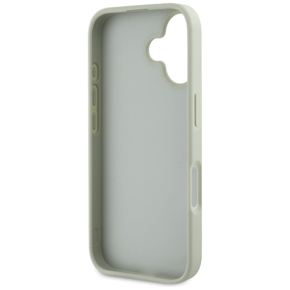 Hülle für Apple iPhone 16, Guess, Grained Big 4G Logo Small Classic Logo, Grün