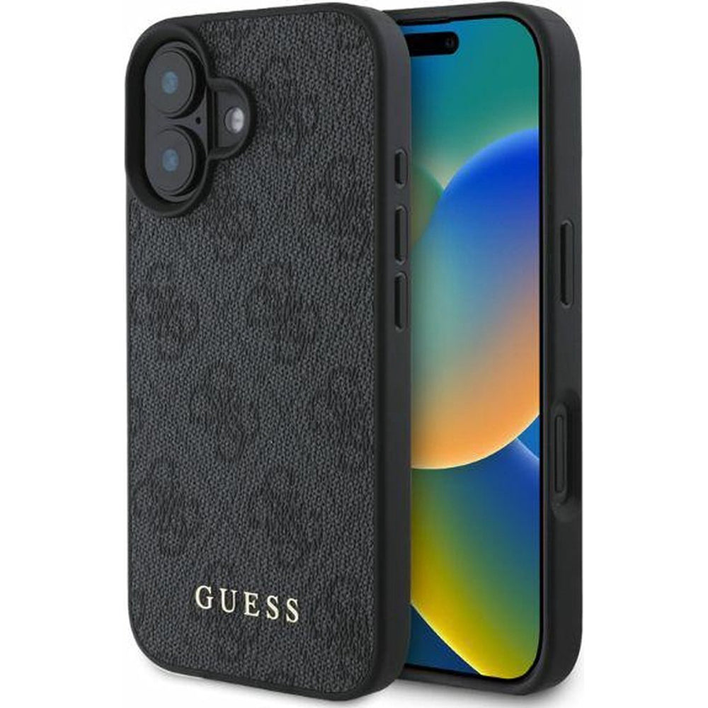 Hülle für Apple iPhone 16 Plus, Guess, 4G Classic, Schwarz