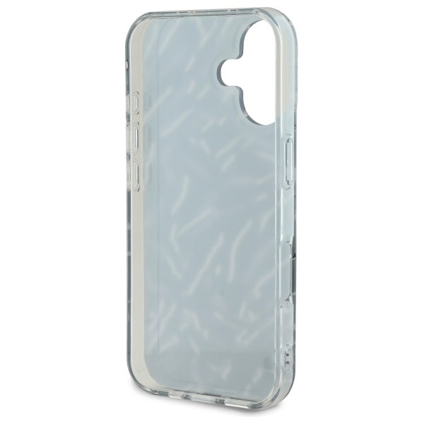 Hülle für Apple iPhone 16 Plus, Karl Lagerfeld, Zebra mit Kordelband, Lila