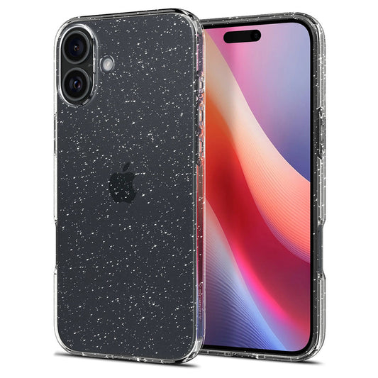 Hülle für Apple iPhone 16 Plus, Spigen, Liquid Crystal Glitter, Transparent