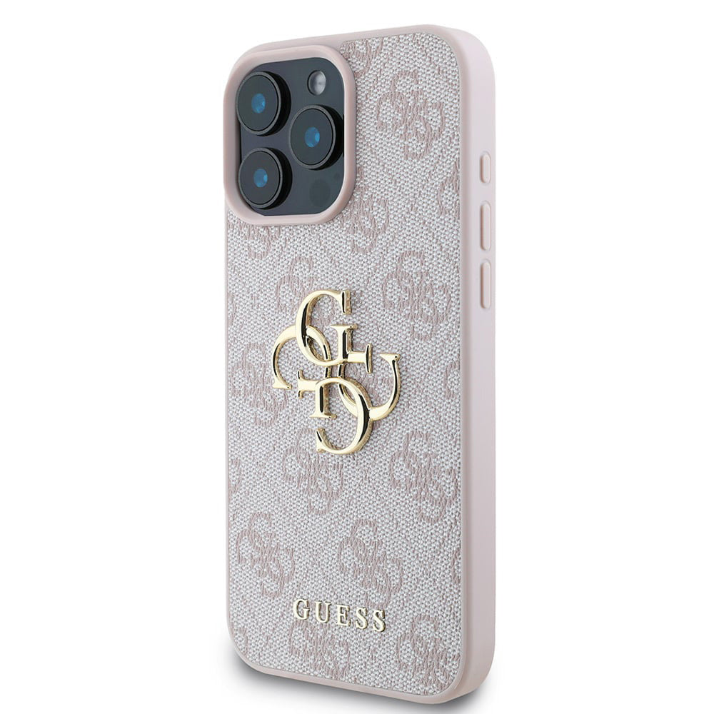 Hülle für Apple iPhone 16 Pro, Guess, 4G Big Logo, Rosa