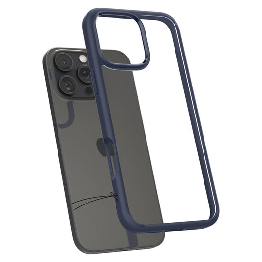 Hülle für Apple iPhone 16 Pro, Spigen, Ultra Hybrid, Marineblau ACS08126