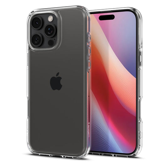 Hülle für Apple iPhone 16 Pro, Spigen, Ultra Hybrid, Transparent ACS08121