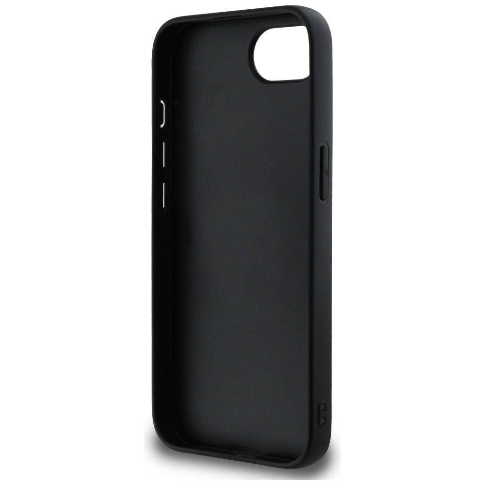 Case for Apple iPhone 17e / 16e, Guess, 4G Grained Big and Classic Logo, Black