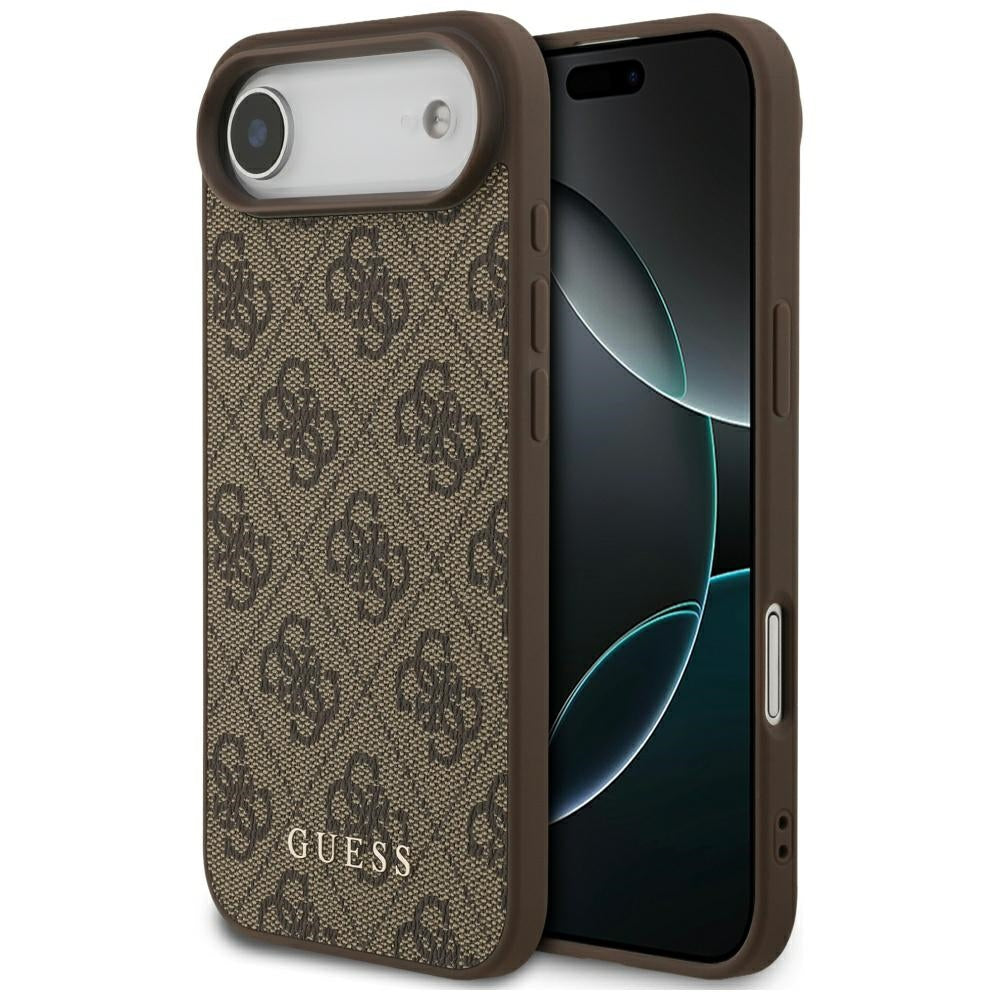 Hülle für Apple iPhone 17 Air, Guess, 4G Classic, Braun