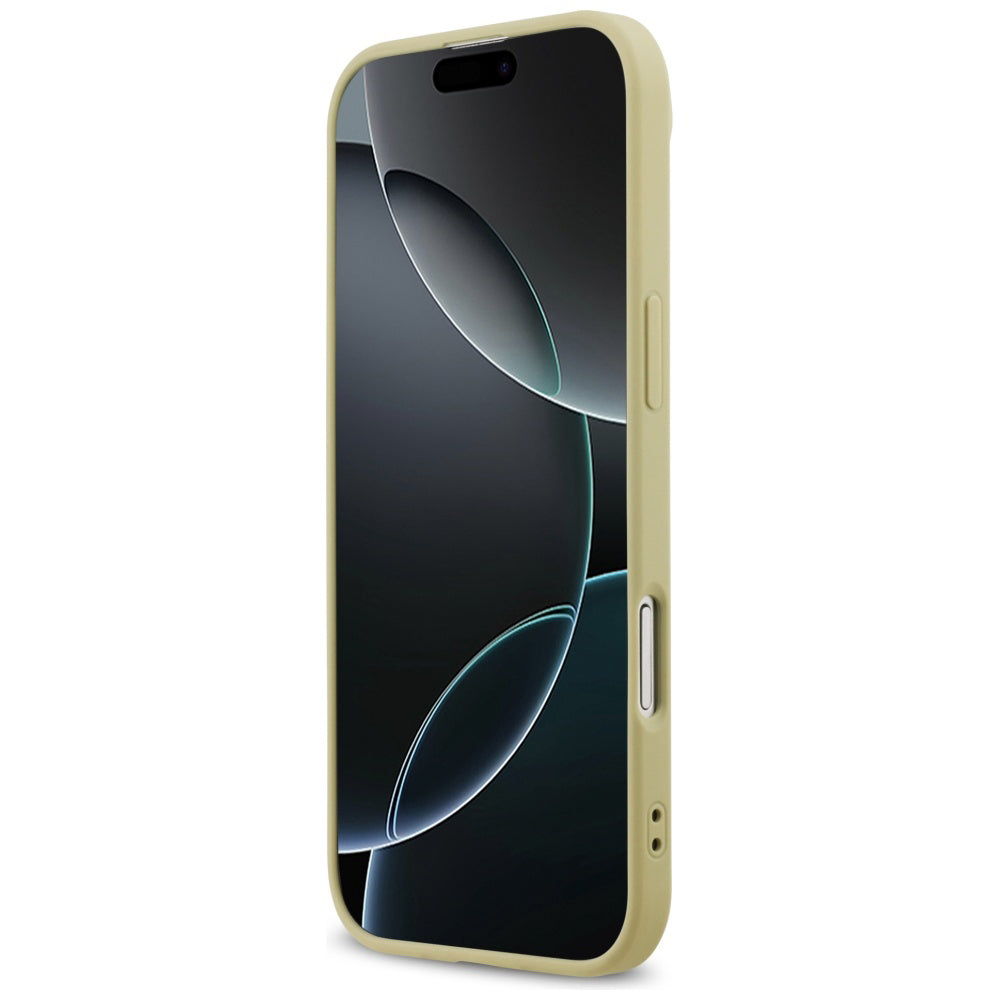 Case for Apple iPhone 17 Air, Guess, Fixed Glitter Big 4G, Gold