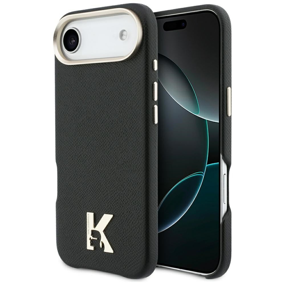 Hülle für Apple iPhone 17 Air, Karl Lagerfeld, Karl Head Logo, Schwarz