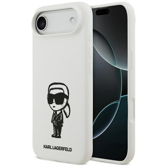 Case for Apple iPhone 17 Air, Karl Lagerfeld, Sketch and Logo Karl, White