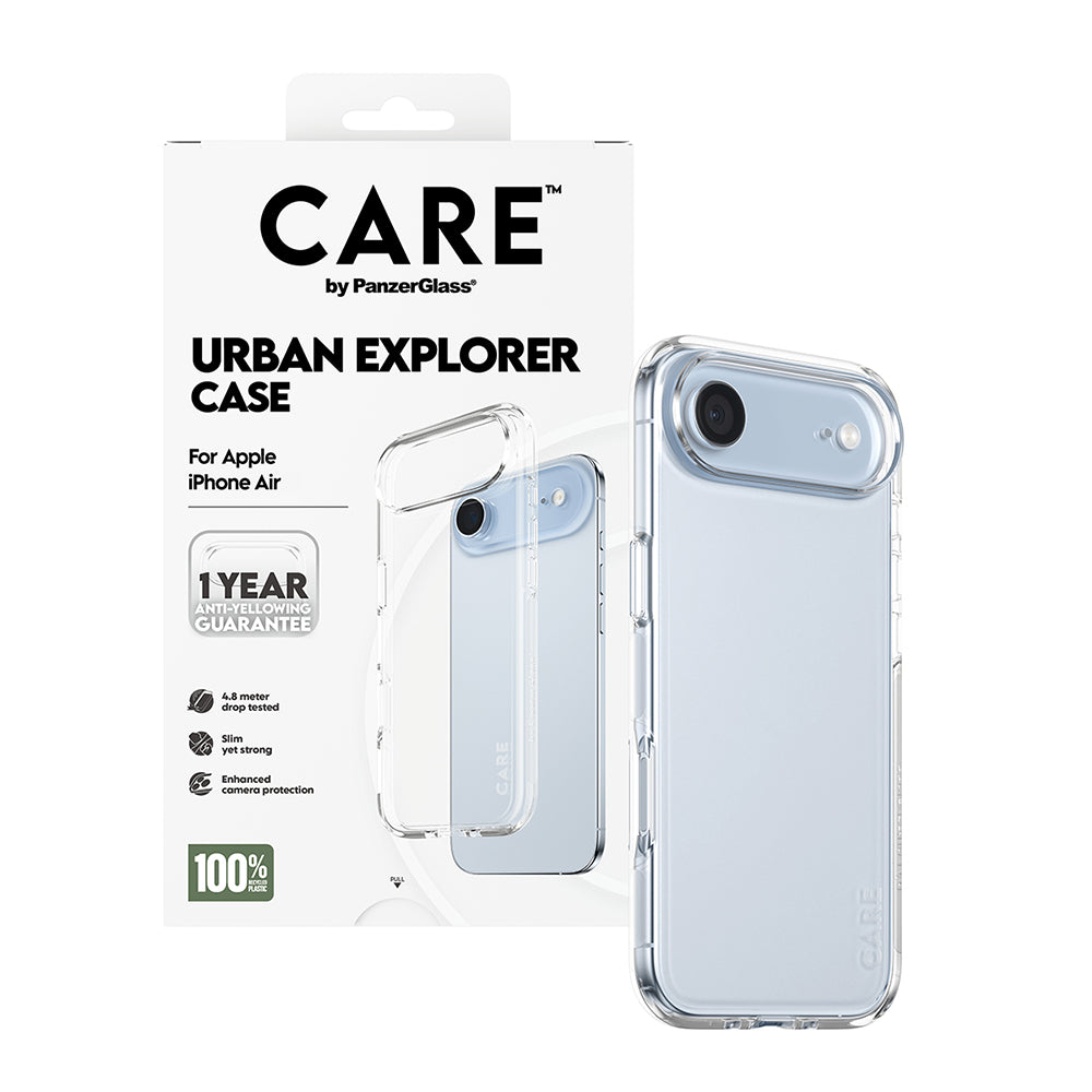Hülle für Apple iPhone 17 Air, PanzerGlass, Care Urban Explorer, Transparent