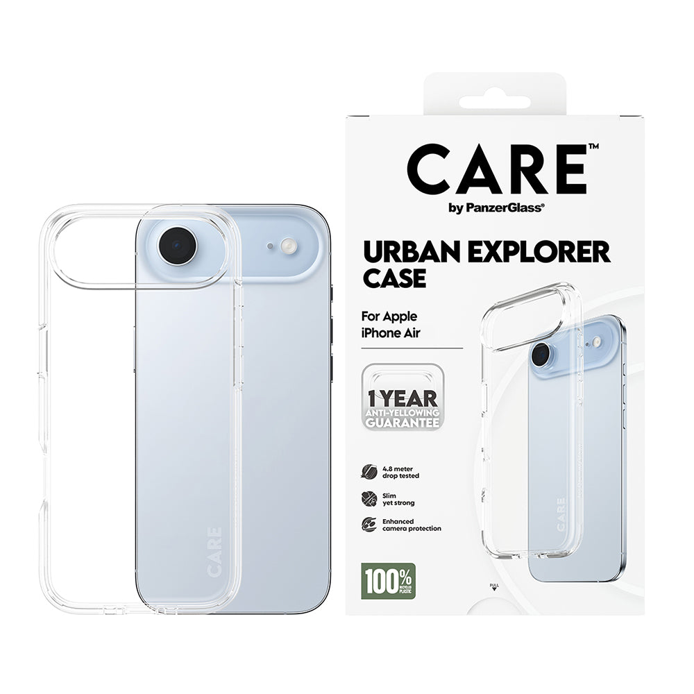 Hülle für Apple iPhone 17 Air, PanzerGlass, Care Urban Explorer, Transparent